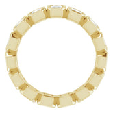 14K Yellow 1 5/8 CTW Natural Diamond Eternity Band Size 7