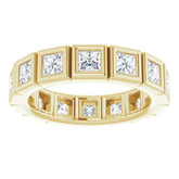14K Yellow 1 1/2 CTW Natural Diamond Eternity Band Size 7