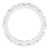 14K White 1 9/10 CTW Natural Diamond Eternity Band Size 7