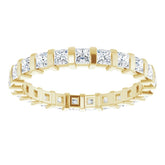 14K Yellow 1 1/2 CTW Natural Diamond Eternity Band Size 7