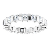 14K White 1 7/8 CTW Natural Diamond Eternity Band Size 7