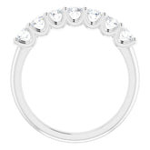 Platinum 5/8 CTW Natural Diamond Anniversary Band