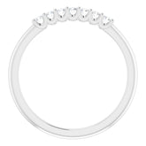 Platinum 1/10 CTW Natural Diamond Anniversary Band