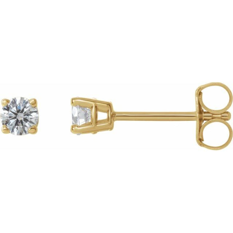 14K Yellow 1/4 CTW Natural Diamond Stud Earrings 14K Yellow 1/4 CTW Natural Diamond Stud Earrings