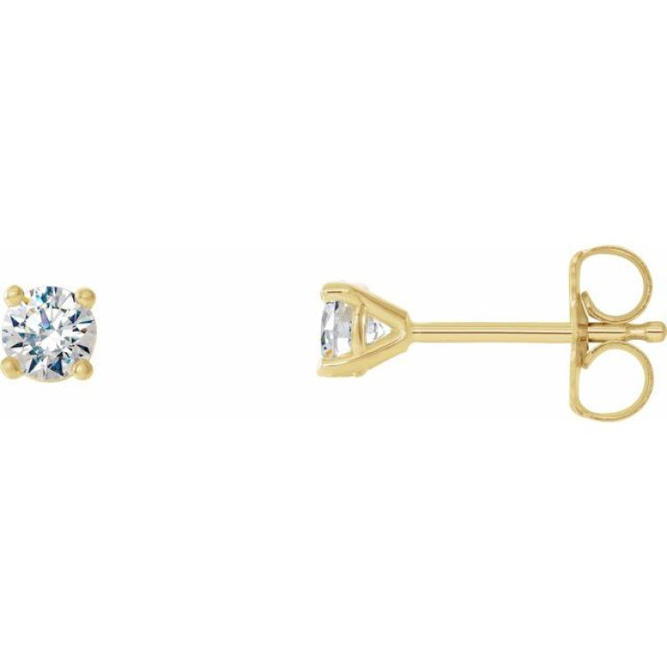 14K Yellow 1/5 CTW Natural Diamond Cocktail-Style Earrings 14K Yellow 1/5 CTW Natural Diamond Cocktail-Style Earrings