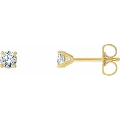 14K Yellow 1/5 CTW Natural Diamond Cocktail-Style Earrings 14K Yellow 1/5 CTW Natural Diamond Cocktail-Style Earrings
