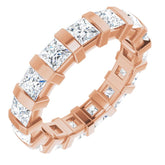14K Rose 2 3/8 CTW Natural Diamond Eternity Band Size 5