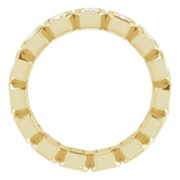 14K Yellow 1 3/8 CTW Natural Diamond Eternity Band Size 5