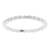 14K White 1/2 CTW Natural Diamond Eternity Band Size 6