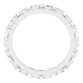 14K White 1 3/4 CTW Natural Diamond Eternity Band Size 6