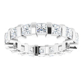 14K White 2 1/2 CTW Natural Diamond Eternity Band Size 6