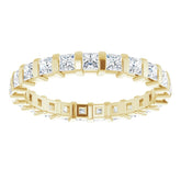 14K Yellow 1 1/6 CTW Natural Diamond Eternity Band Size 6