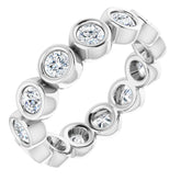 14K White 1 1/3 CTW Natural Diamond Eternity Band Size 6