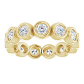 14K Yellow 1 1/3 CTW Natural Diamond Eternity Band Size 6