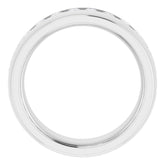 14K White 1 1/4 CTW Natural Diamond Band