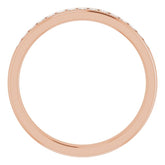 14K Rose 1/2 CTW Natural Diamond Band