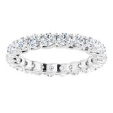 14K White 2 CTW Natural Diamond Eternity Band