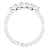 Platinum 1/2 CTW Natural Diamond Anniversary Band