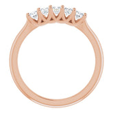 14K Rose 1/2 CTW Natural Diamond Anniversary Band