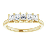 14K Yellow 5/8 CTW Natural Diamond Anniversary Band