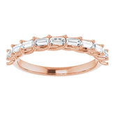 14K Rose 3/8 CTW Natural Diamond Anniversary Band