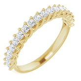 14K Yellow 1/2 CTW Natural Diamond Anniversary Band