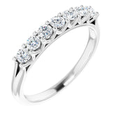 Platinum 3/8 CTW Natural Diamond Anniversary Band