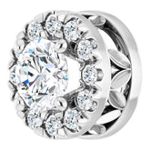 Platinum 1/3 CTW Natural Diamond Pendant