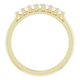 14K Yellow 1/5 CTW Natural Diamond Anniversary Band