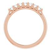 14K Rose 1/3 CTW Natural Diamond Anniversary Band