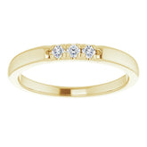 14K Yellow .08 CTW Natural Diamond Anniversary Band