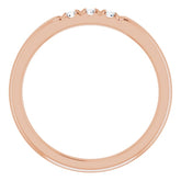 14K Rose 1/6 CTW Natural Diamond Anniversary Band