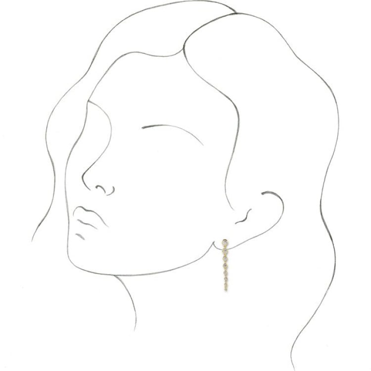 14K Yellow 1 3/4 CTW Lab-Grown Diamond Earrings 14K Yellow 1 3/4 CTW Lab-Grown Diamond Earrings