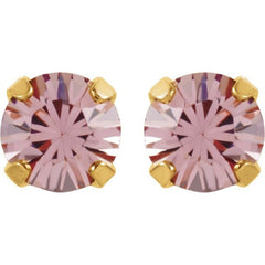 24K Gold-Plated Stainless Steel Imitation Alexandrite Inverness® Piercing Earrings 24K Gold-Plated Stainless Steel Imitation Alexandrite Inverness® Piercing Earrings