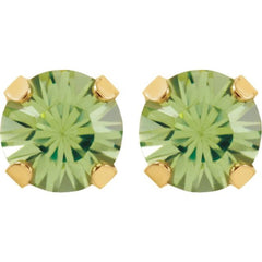 14K Yellow Imitation Peridot Inverness® Piercing Stud Earrings 14K Yellow Imitation Peridot Inverness® Piercing Stud Earrings