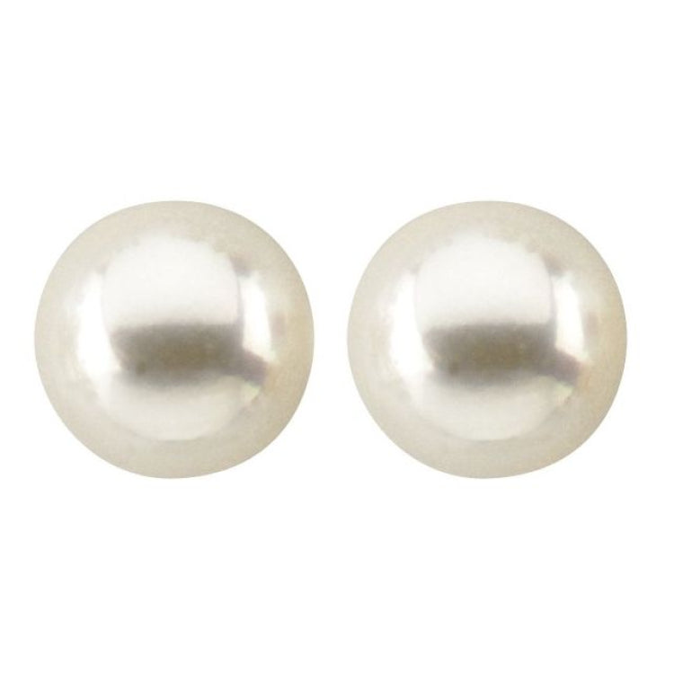 14K Yellow 7 mm Cultured White Akoya Pearl Earrings 14K Yellow 7 mm Cultured White Akoya Pearl Earrings