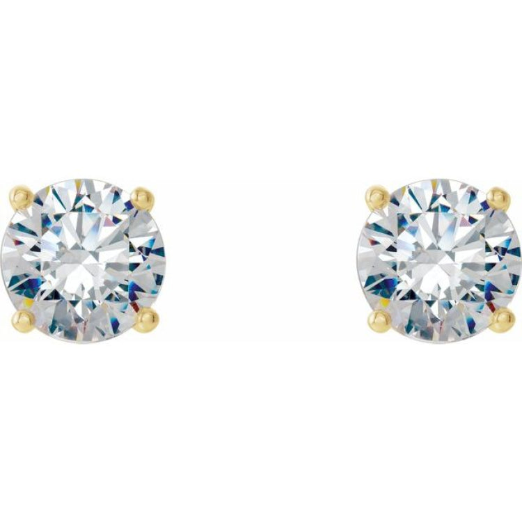 14K Yellow 1/2 CTW Natural Diamond Cocktail-Style Earrings 14K Yellow 1/2 CTW Natural Diamond Cocktail-Style Earrings
