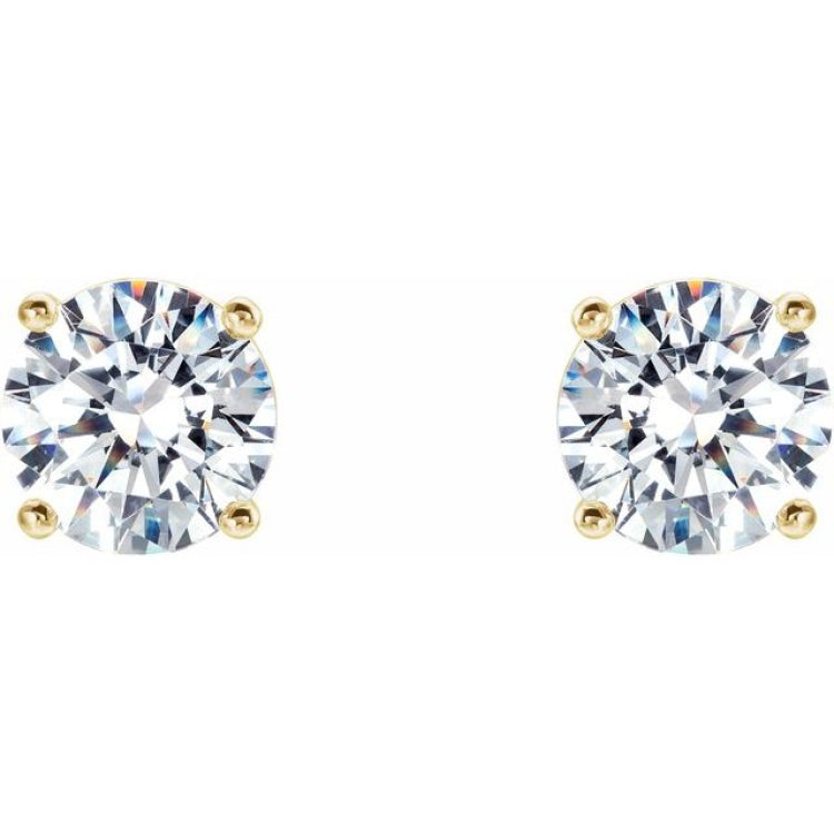 14K Yellow 1 CTW Natural Diamond Cocktail-Style Earrings 14K Yellow 1 CTW Natural Diamond Cocktail-Style Earrings
