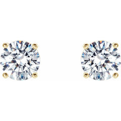 14K Yellow 1 CTW Natural Diamond Cocktail-Style Earrings 14K Yellow 1 CTW Natural Diamond Cocktail-Style Earrings