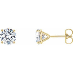 14K Yellow 1 CTW Natural Diamond Cocktail-Style Earrings 14K Yellow 1 CTW Natural Diamond Cocktail-Style Earrings