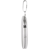 Sterling Silver Engravable Oval Locket