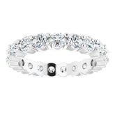 14K White 1 7/8 CTW Natural Diamond Eternity Band Size 7.5