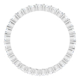 14K White 1/2 CTW Natural Diamond Eternity Band Size 7