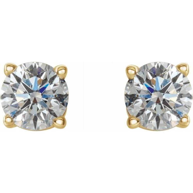 14K Yellow 1/2 CTW Natural Diamond Earrings 14K Yellow 1/2 CTW Natural Diamond Earrings
