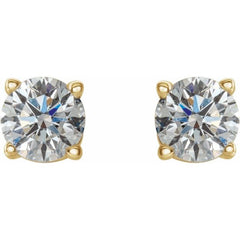 14K Yellow 1/2 CTW Natural Diamond Earrings 14K Yellow 1/2 CTW Natural Diamond Earrings
