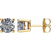 14K Yellow 2 CTW Natural Diamond Earrings