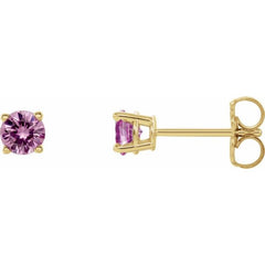 14K Yellow 2.5 mm Natural Pink Sapphire Stud Earrings 14K Yellow 2.5 mm Natural Pink Sapphire Stud Earrings