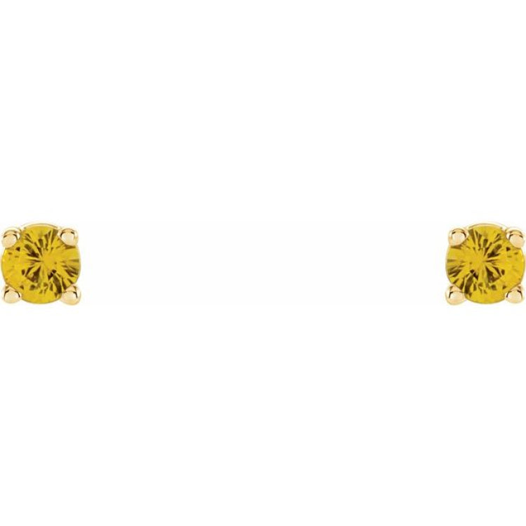14K Yellow 2.5 mm Natural Yellow Sapphire Stud Earrings 14K Yellow 2.5 mm Natural Yellow Sapphire Stud Earrings