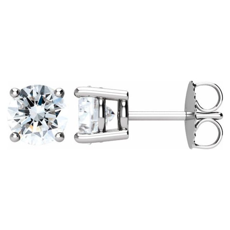 Platinum 1 1/2 CTW Natural Diamond Stud Earrings Platinum 1 1/2 CTW Natural Diamond Stud Earrings