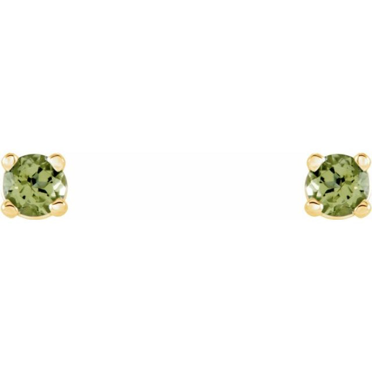 14K Yellow 2.5 mm Natural Peridot Stud Earrings 14K Yellow 2.5 mm Natural Peridot Stud Earrings